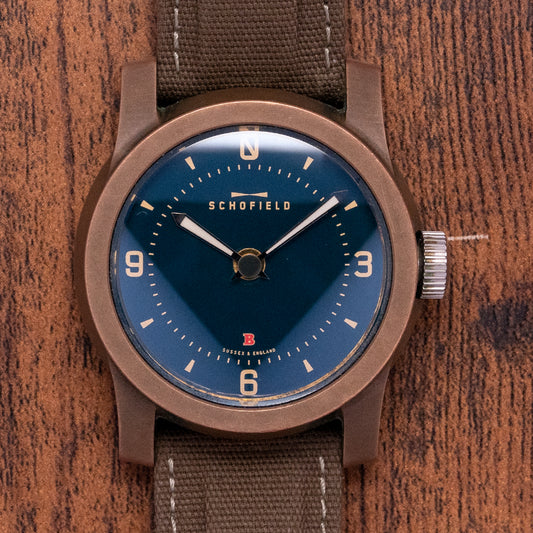 2015 Schofield Beater Bronze Batch 1 Blue Automatic