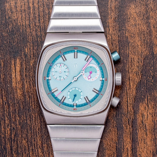 2023 Brew x Worn & Wound Metric Chrono Regulator Sky Blue