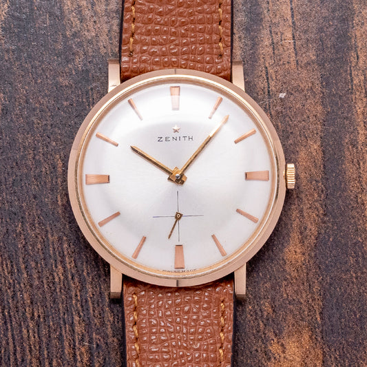 1950s Zenith 'Calatrava' 18ct Pink Gold Manual Cal. 2531 35mm