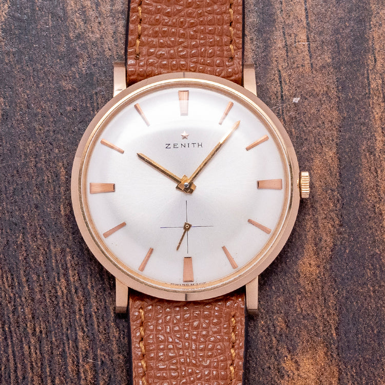 1950s Zenith 'Calatrava' 18ct Pink Gold Manual Cal. 2531 35mm