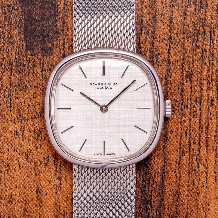1960s Favre-Leuba Geneve Manual "Ellipse" on Bracelet