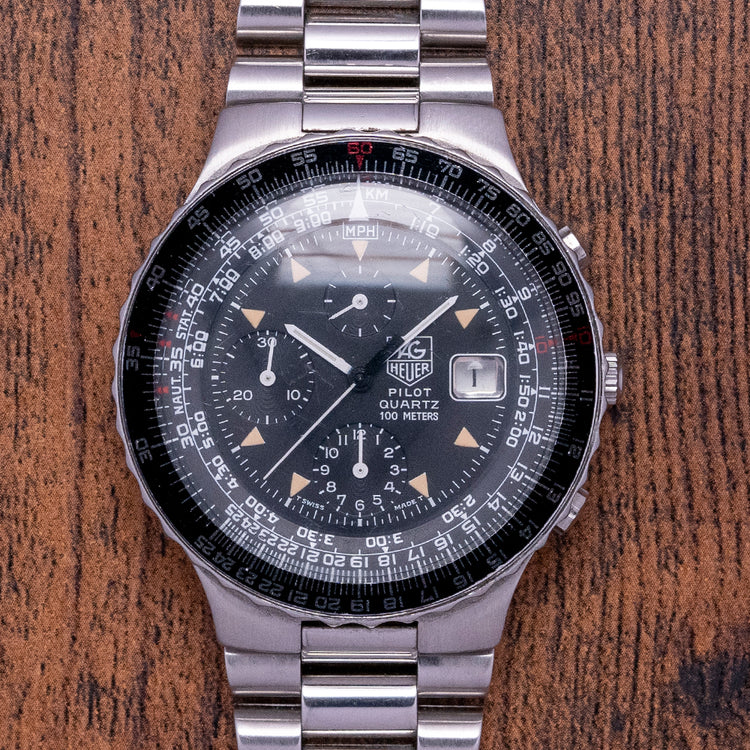 1983 TAG Heuer Pilot Chronograph "1st Gen" Quartz 230.206