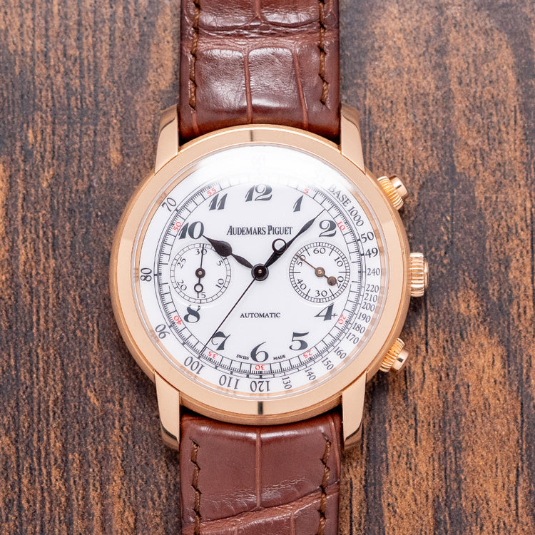 2014 Audemars Piguet Jules Audemars 18ct Rose Chrono 41mm 26100OR