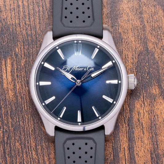 2018 H.Moser & Cie Pioneer Centre Seconds Midnight Blue 43mm 3200-1200