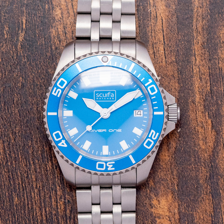 2021 Scurfa Diver One D1-500 Titanium Light Blue 40mm