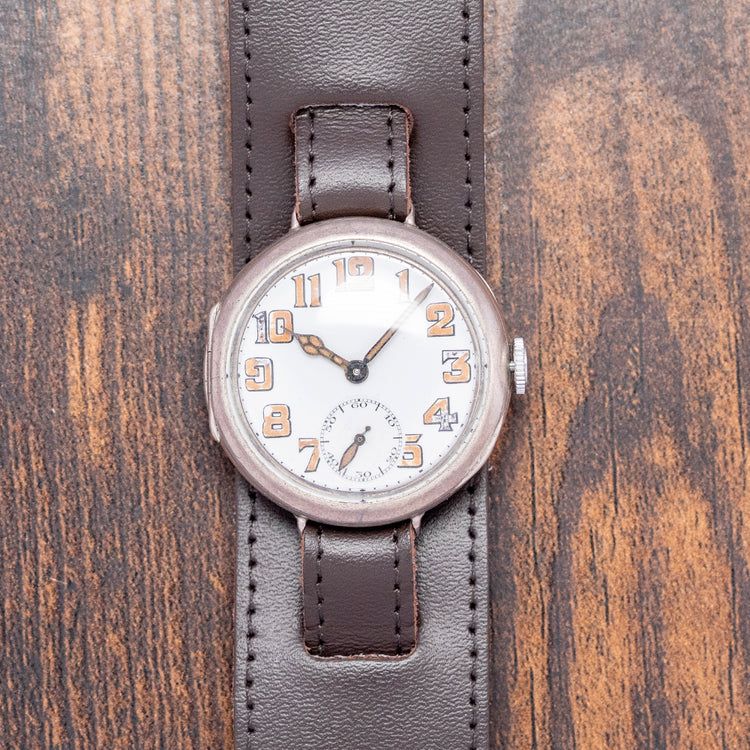 1917 Tavannes Cal. 330 .925 Sterling Silver Trench Watch 34mm