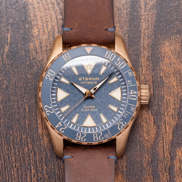 2024 Eterna Kontiki Bronze Diver 44mm Limited Edition Blue