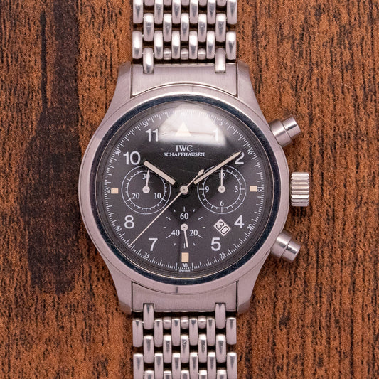 1990s IWC Flieger Chronograph IW3741 Quartz 36mm