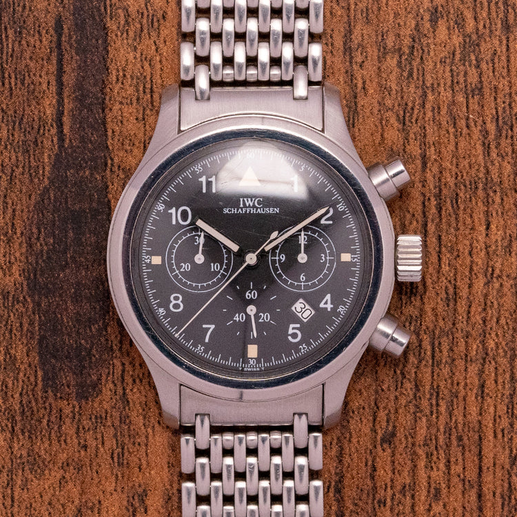 1990s IWC Flieger Chronograph IW3741 Quartz 36mm