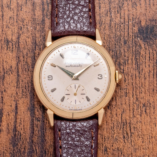 1950s Movado 18ct Gold "Calatrava" Bumper Automatic 32mm