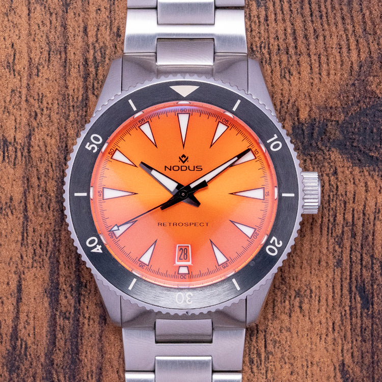 2023 Nodus Retrospect III Flare Orange Automatic