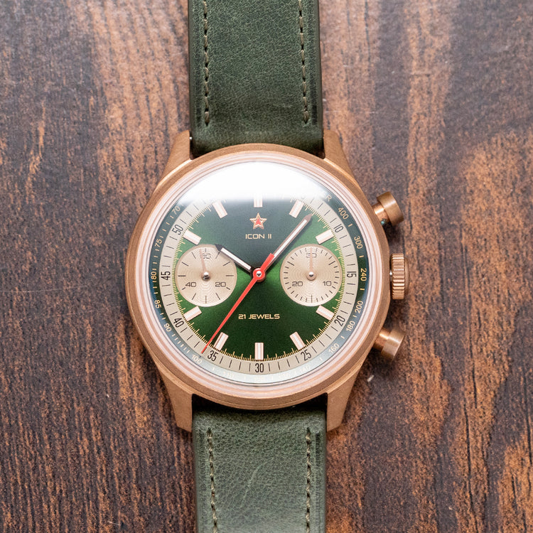 2025 Seagull 1963 Icon II Bronze / Green Dial No. 0002 40mm