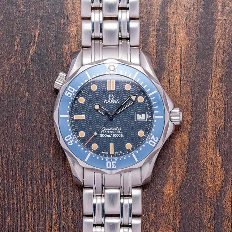 1995 Omega Seamaster 300m Quartz Blue Tritium 36mm 2561.80.00