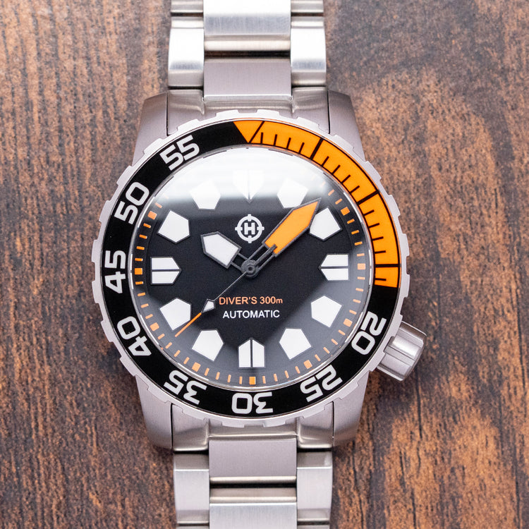 2023 Helm Khuraburi Automatic Black 300M Diver 43mm