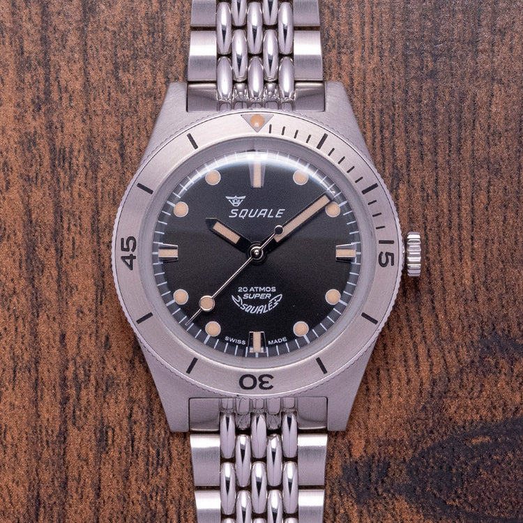 2023 Super-Squale Sunray Black on Bracelet Bracelet