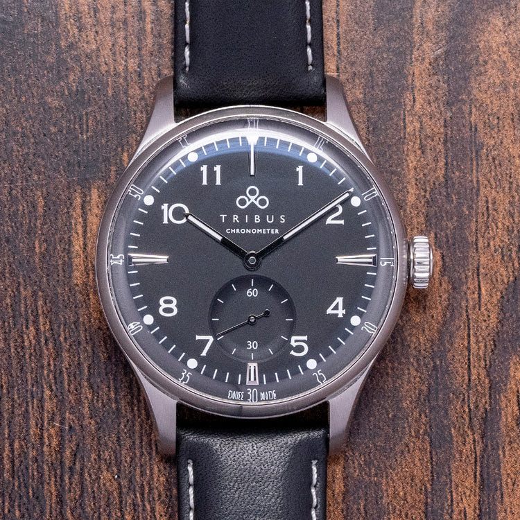 2021 Tribus Chronometer Black Automatic 41mm TRI-01