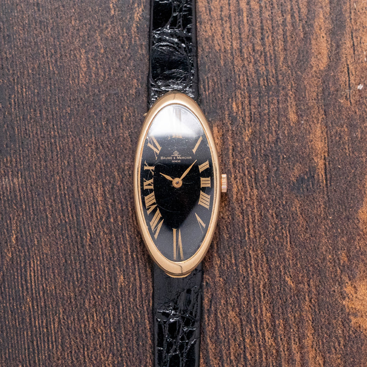 1970s Baume & Mercier 'Baignoire Allongée' 18ct Gold 38261