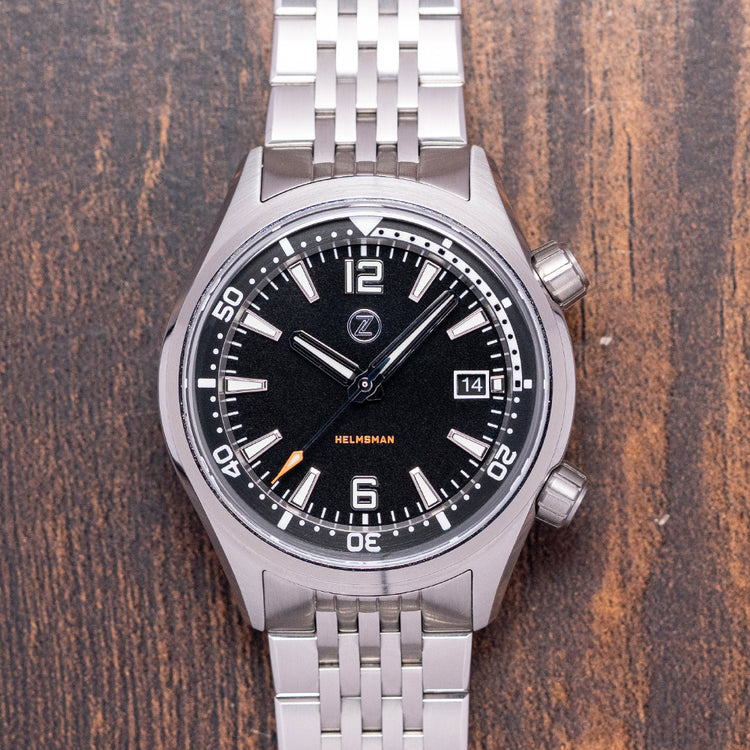 2025 Zelos Helmsman SS 'Midnight' Limited Auto 40mm