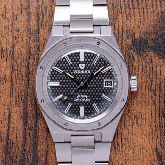 2023 Nivada F77 Black Date 37mm Automatic