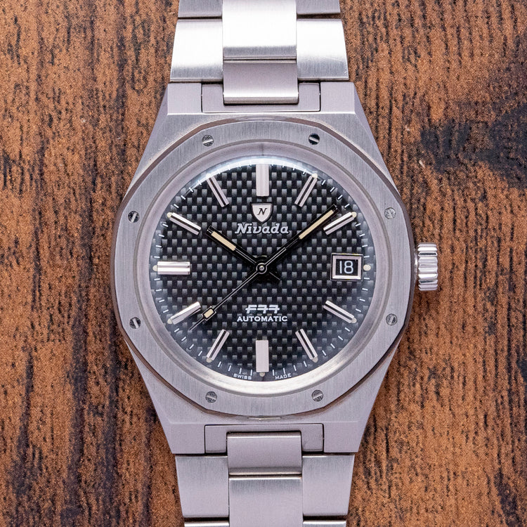 2023 Nivada F77 Black Date 37mm Automatic