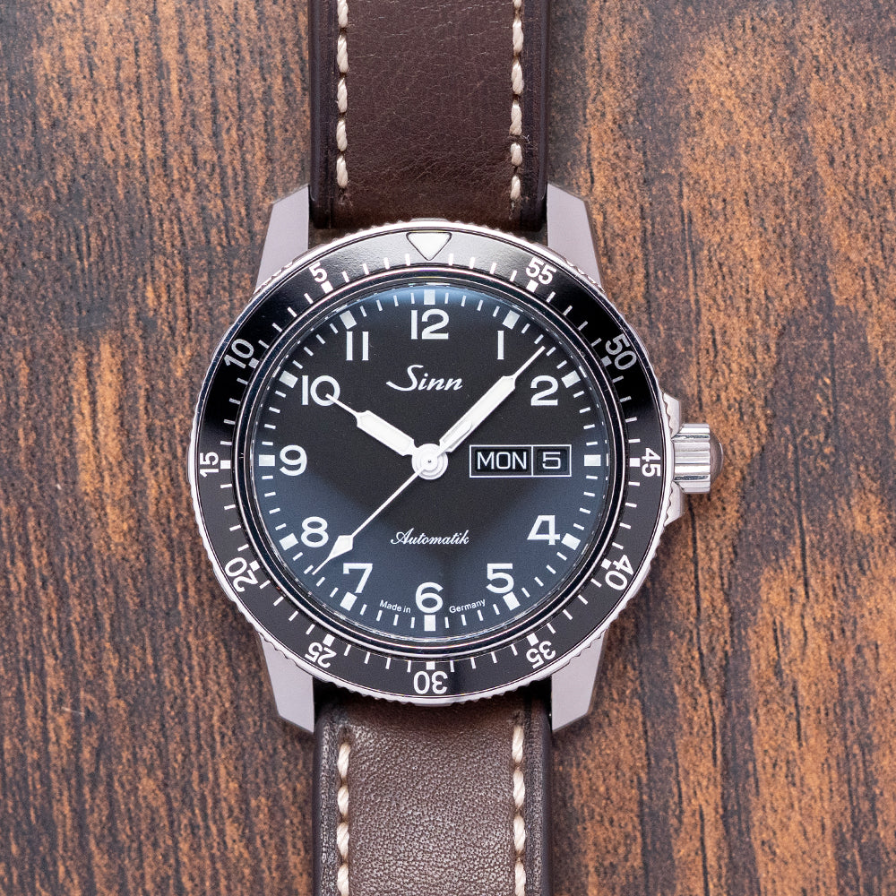 2017 Sinn 104 St Sa I Black Automatic 41mm on Strap