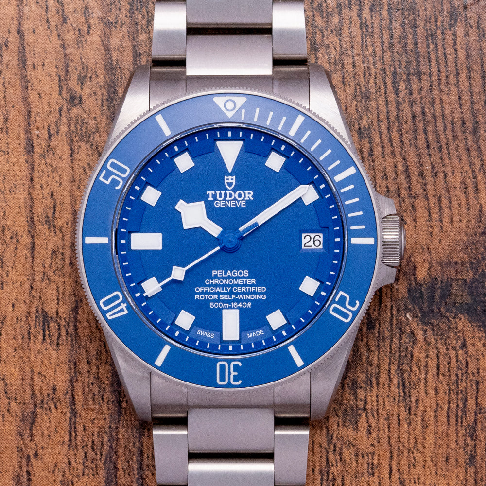 2022 Tudor Pelagos Blue Titanium on Bracelet 25600TB