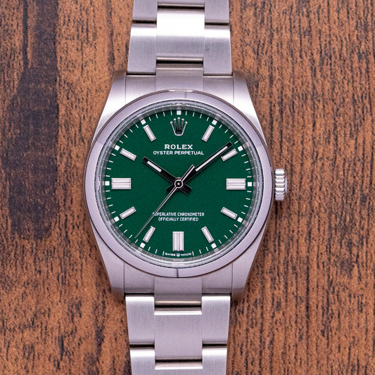 2020 Rolex Oyster Perpetual 36mm Green Dial 126000