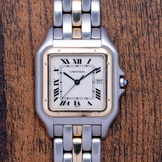 1990s Cartier Panthère Jumbo Steel & Gold 29.5mm 187957
