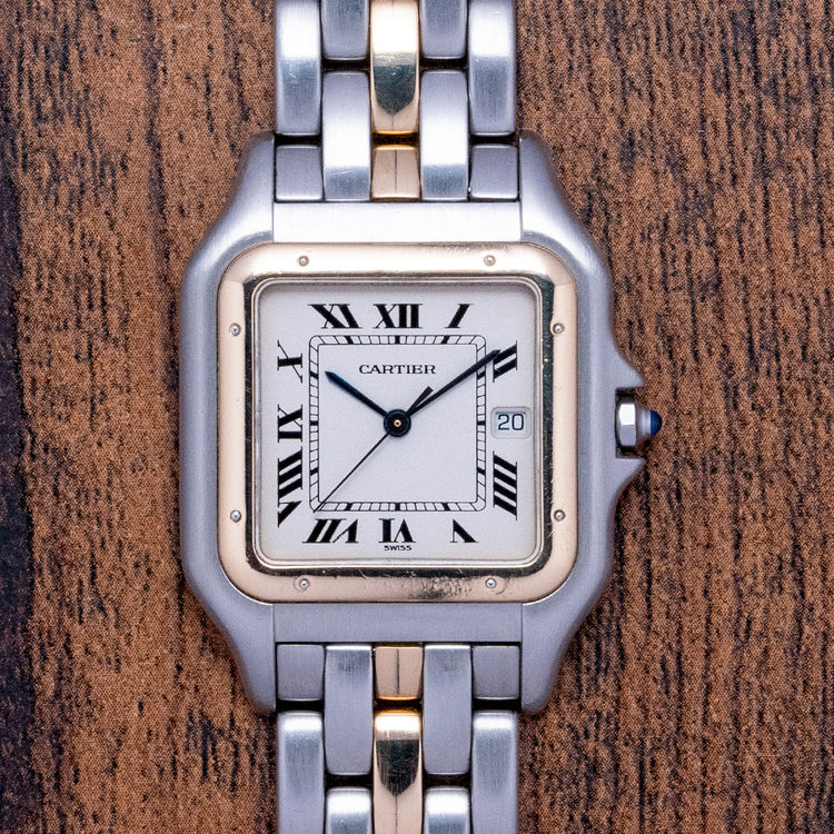 1990s Cartier Panthère Jumbo Steel & Gold 29.5mm 187957