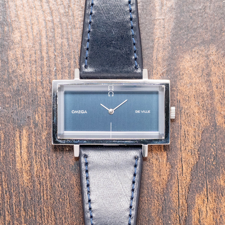 1972 Omega DeVille "Andrew Grima" Blue Dial Manual 511.0383