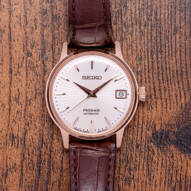 2023 Seiko Presage 34mm Automatic Rose Gold SRP852J1