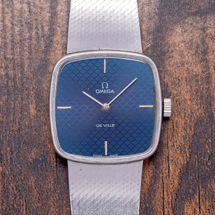 1978 Omega De Ville Blue 'Mosaic' Dial Mechanical 311.0165