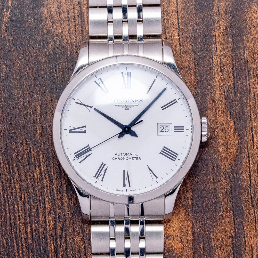 ヒスン　ラキドロ　dayone 2020 Longines Record Automatic Date 40mm L2.821.4.11.6