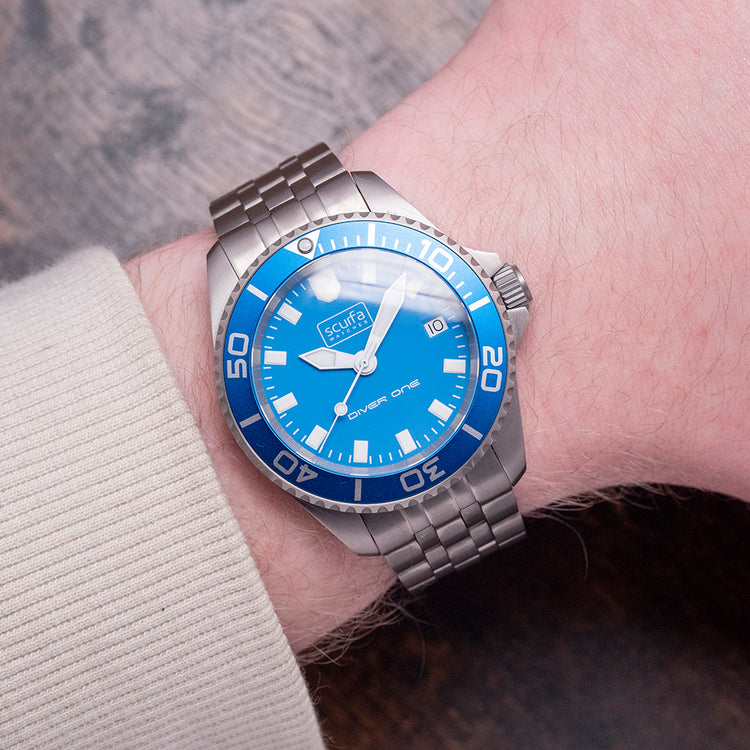 2022 Scurfa Diver One D1-500 Titanium Light Blue 40mm