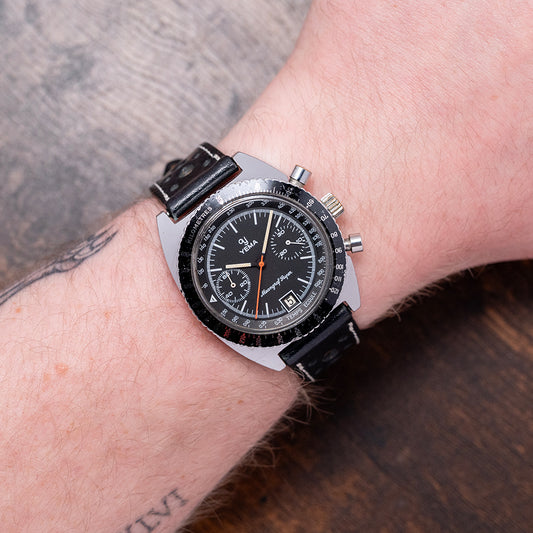 1970s YEMA Meangraf Super Chronograph Valjoux 7734 38.5mm