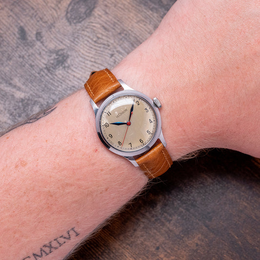 1940s LeCoultre Cal. 450/A 'WWII Military Style' Steel 33mm