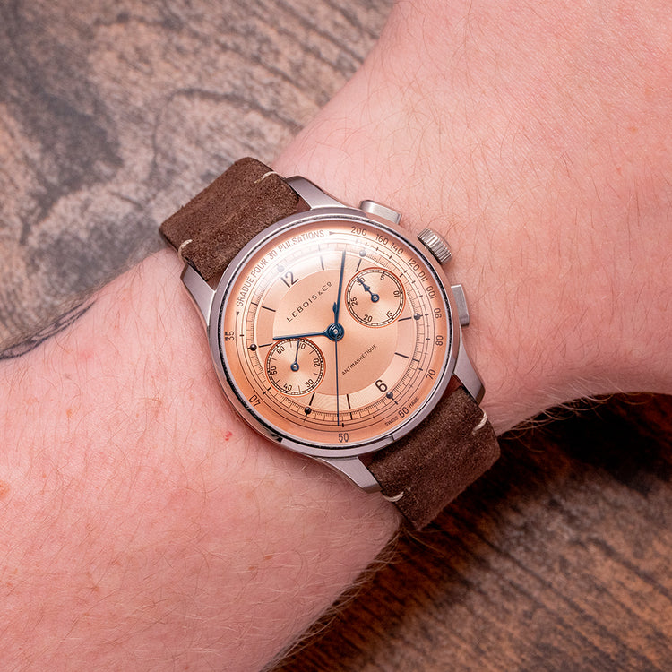 2023 Lebois & Co Heritage Chronograph Pulsation Salmon