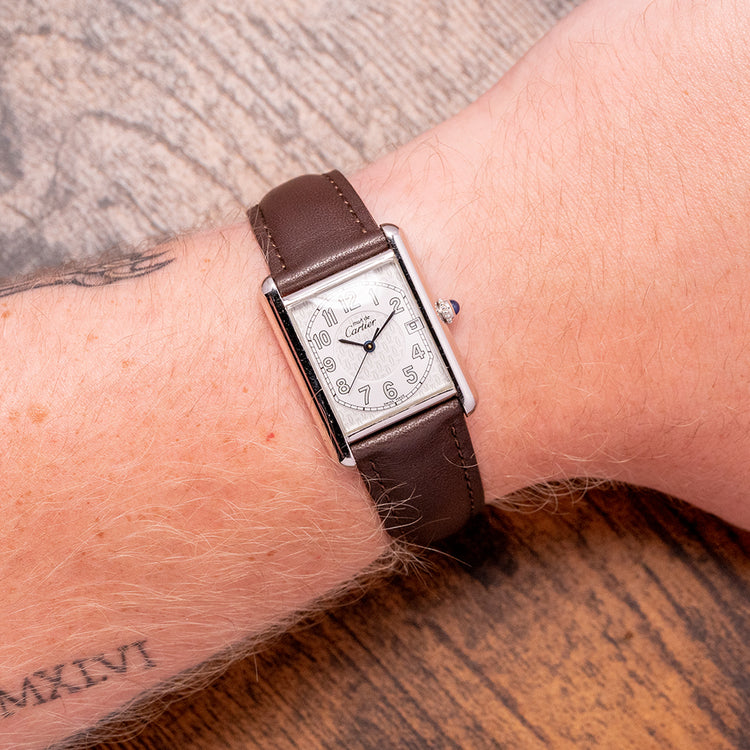 2000s Cartier Tank Must de Cartier 925 Silver 25x33mm 2414