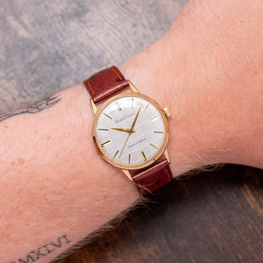 1960s Seiko Crown Textured Dial Gold-Plated 35mm 15002