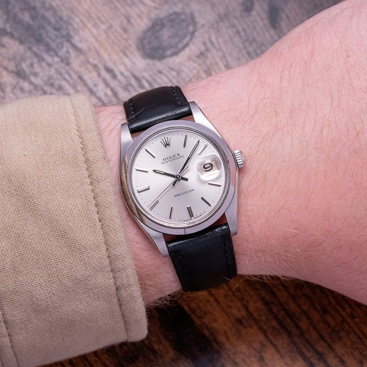 1971 Rolex Oysterdate Precision 6694 Tritium Sharp Case