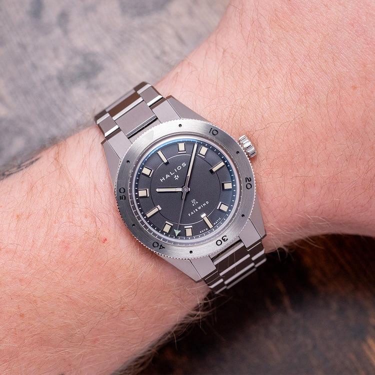 2020s Halios Fairwind Slate Grey Steel Bezel Auto 39mm