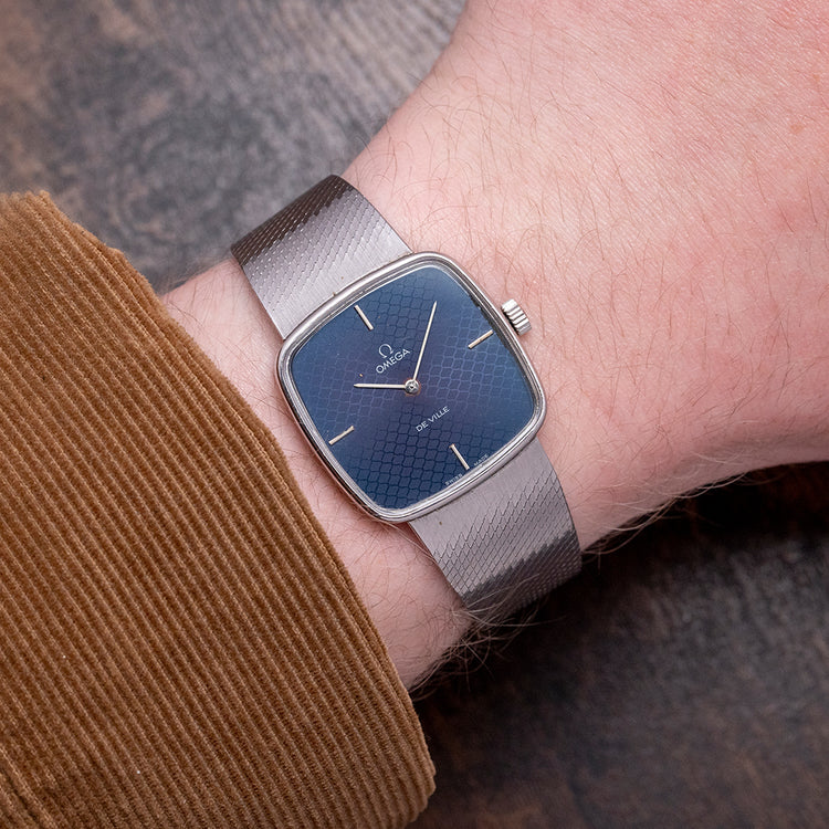 1978 Omega De Ville Blue 'Mosaic' Dial Mechanical 311.0165