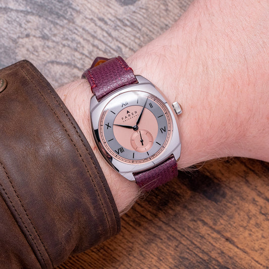 2022 Farer Durham Cushion Case Salmon Dial 38.5mm