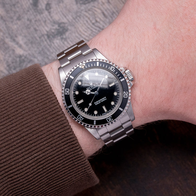 1989 Rolex Submariner No-Date Gloss Dial 5513 L-Serial 40mm