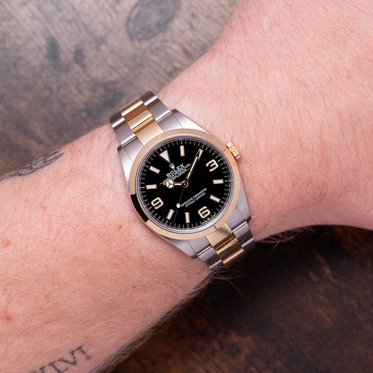 2021 Rolex Explorer I 36mm Steel & Gold 124273