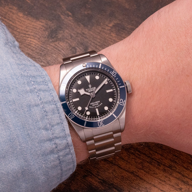 2015 NOS Tudor Black Bay ETA Blue 79220B on Bracelet