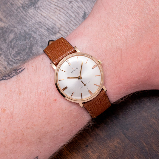 1950s Zenith 'Calatrava' 18ct Pink Gold Manual Cal. 2531 35mm