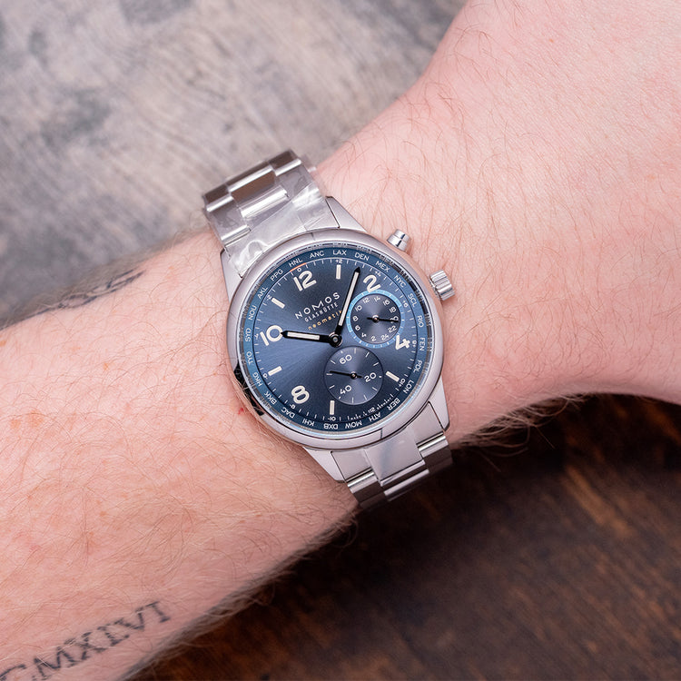 2025 Nomos Club Sport Neomatik Worldtimer Blue 40mm 790