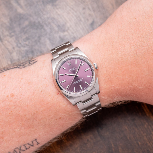 2016 Rolex Oyster Perpetual 34mm 'Red Grape' 114200