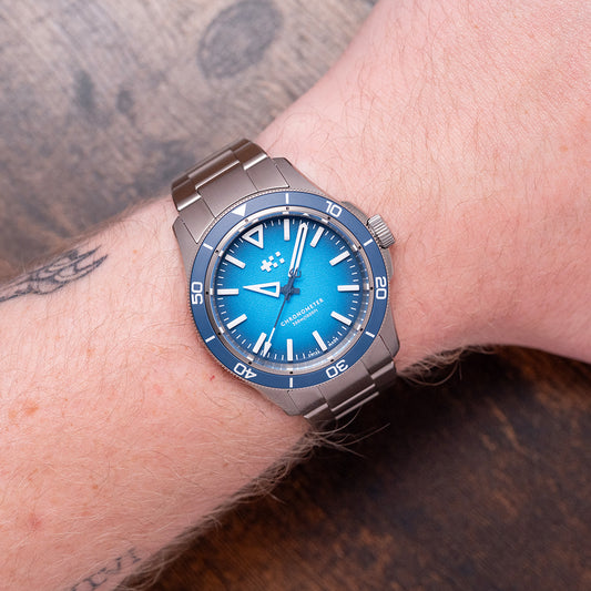 2025 Christopher Ward C60 Trident Lumière Blue 41mm